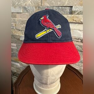 Yth OC Sports MLB St. Louis Cardinals Baseball Adjustable Cap Hat Navy Blue Red